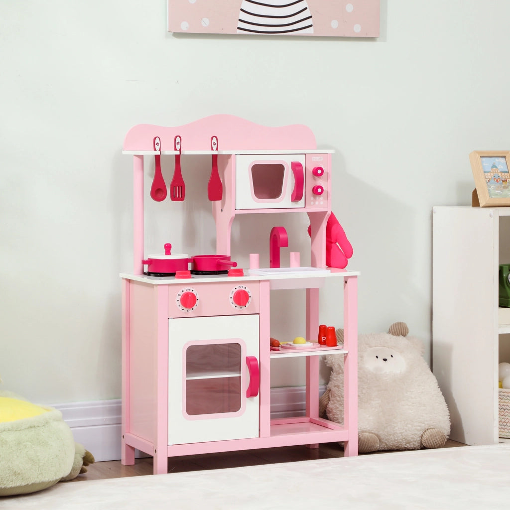Cucina Giocattolo Bambini ¨C Minimal ¨C Rosa Legno