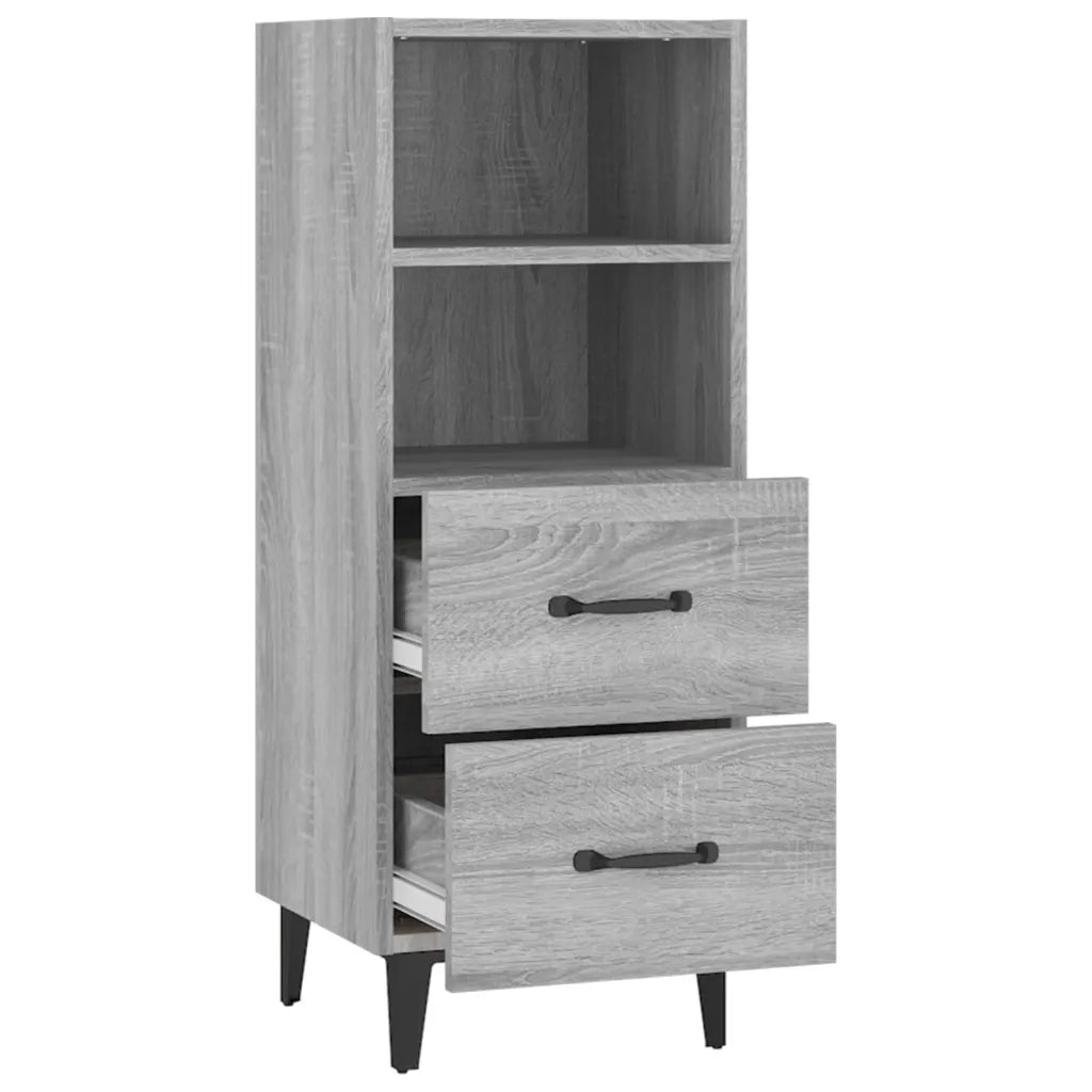Credenza Grigio Sonoma 34,5x34x90 cm in Legno Multistrato 817418