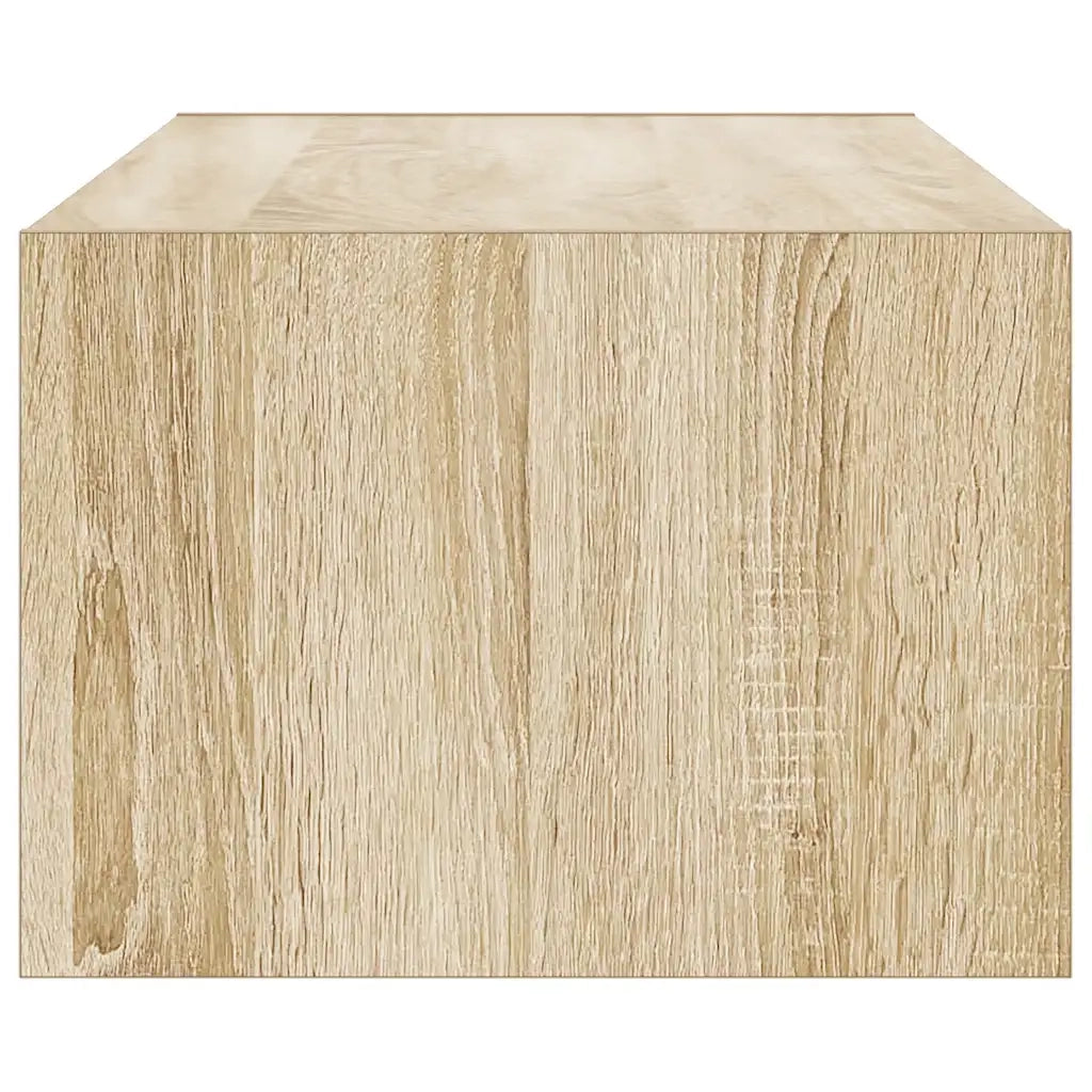 Mobile Porta TV con Luci LED Rovere Sonoma 100X35,5x25 cm 860240