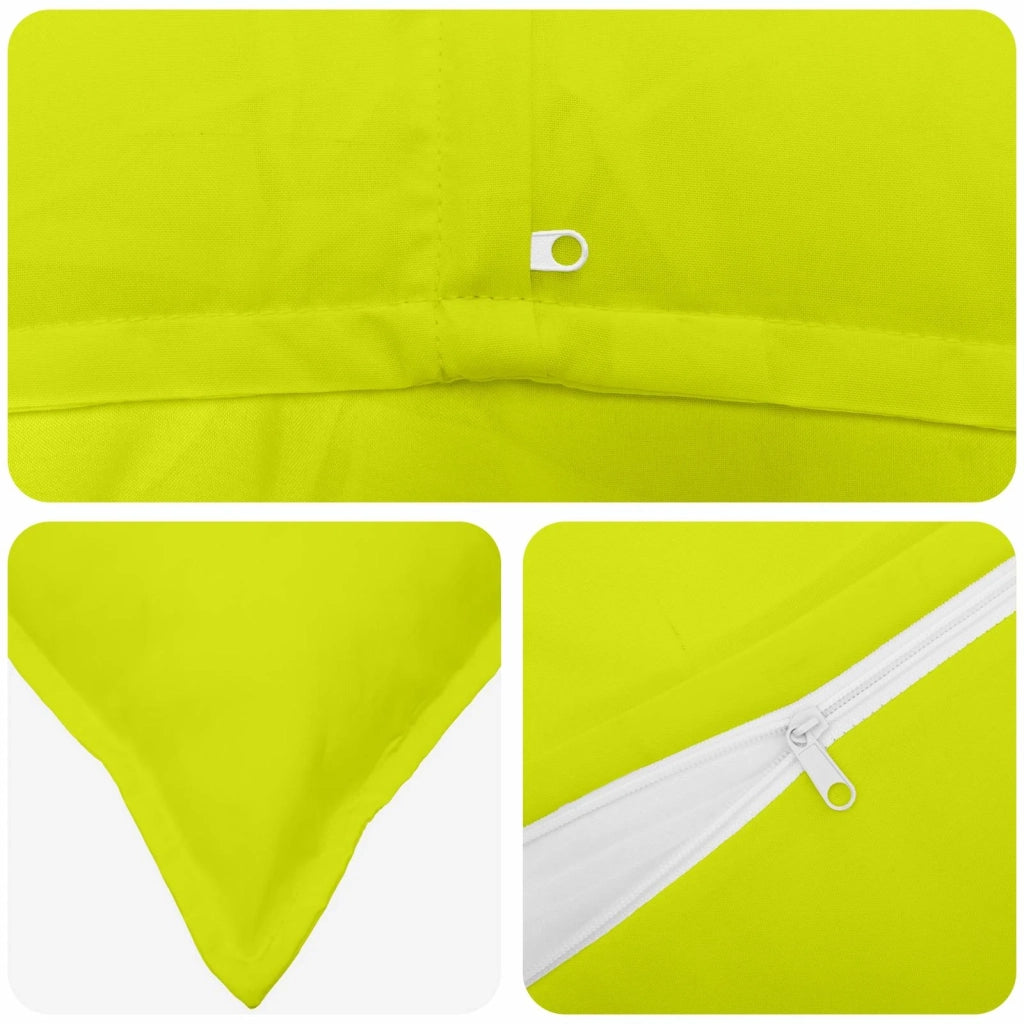 Federa 6 pz HOUTEN Verde brillante. 55 x 55 cm Poliestere 920490