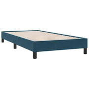 Letto singolo | Letto per adulti | Giroletto senza Materasso Blu Scuro 90x210 cm in Velluto