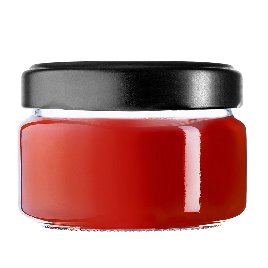 KADAX Barattoli di vetro Denia 250ml 50 pezzi 82mm + coperchio "Vaso con miele"