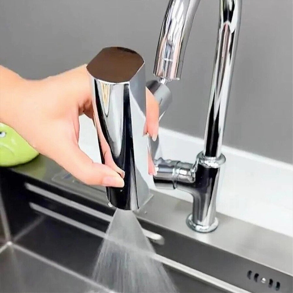 Trade Shop - Aeratore Rubinetto Cucina Rotazione 360° Prolunga Lavandino Bagno Multifunzione -