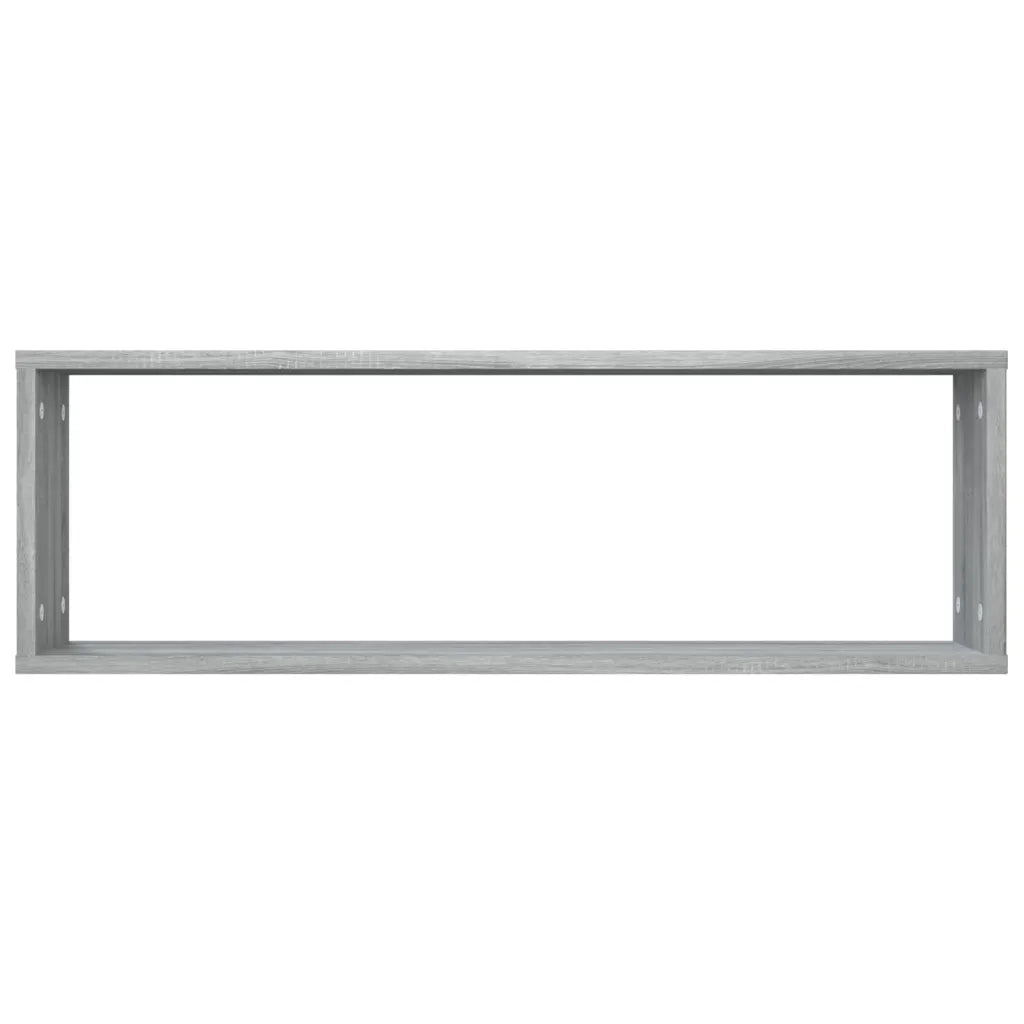 Mensole Cubo Muro 4 Grigio Sonoma 80x15x26,5 Legno Multistrato 815919