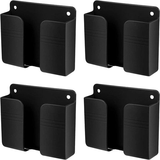 Sostegno autoadesivo per smartphone - 4 pezzi - in HTML - nero.