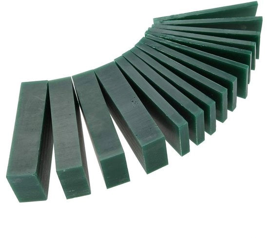 Cera per Taglio 4/6/8/21/23 mm - Cera per Gioielli - Cera Verde - Taglio - Formazione - Gioielli Manuali - Cera per Gioielli
