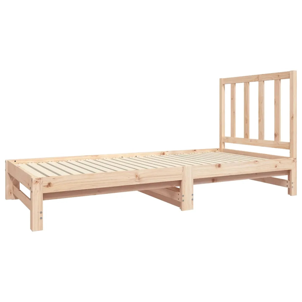 Letto da camera | Dormeuse Estraibile 2x(90x190) cm Legno Massello di Pino