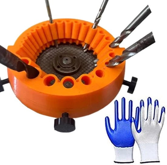 Sfregiatore per tutti i trapani - Sfregiatore a croce (2~13 mm) | Sfregiatori utensili compatibili con 125 mm sfregiatore (arancione)