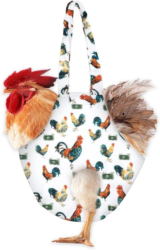 Borsa impermeabile per polli con manico per trasporto galline - trasporto galline - borsa da trasporto per gallina e gallo - viaggio all'aperto e passeggiate - trasporto a spalla adatto