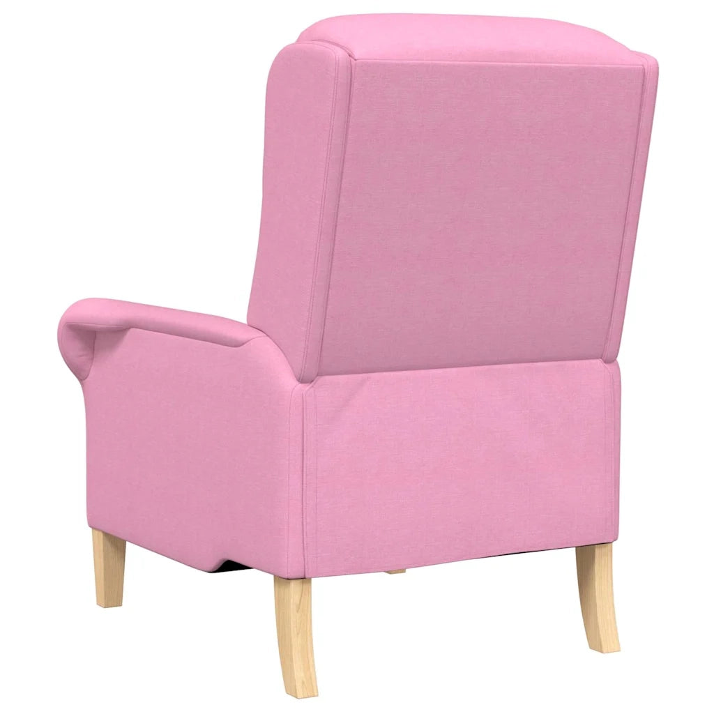 Divano Sedia-Poltrona Rosa Tessuto 889991