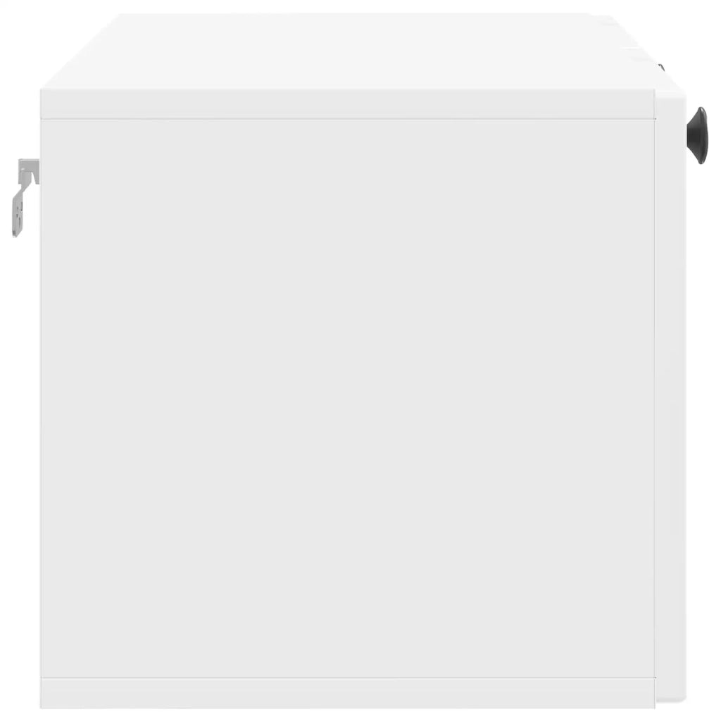 Mobile TV da Muro | Armadietto TV | Mobile Porta TV Bianco Lucido 78,5 x 31 x 30 cm