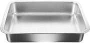 Bacino per Gatti in Acciaio Inox - Disegno Aperto con Entrata Bassa