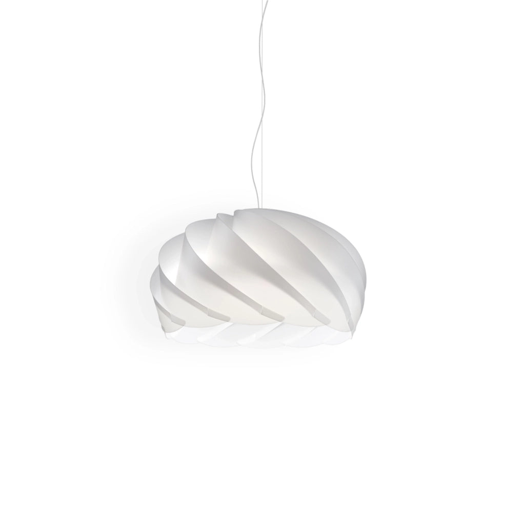 Sospensione Moderna Half Globe Polilux ® Bianco E Metallo Cromo 1 Luce E27