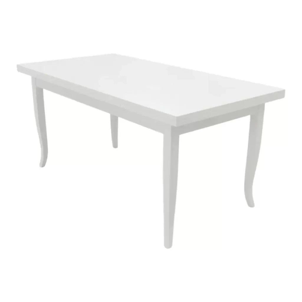 Tavolo rettangolare allungabile legno bianco 180x90 (738) - Mobili 2G