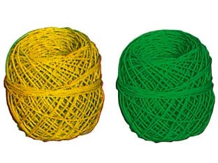 LEGACCIO IN GOMITOLO- - ø mm.2,5 colore verde, confezionati in rete - 12 chilo
