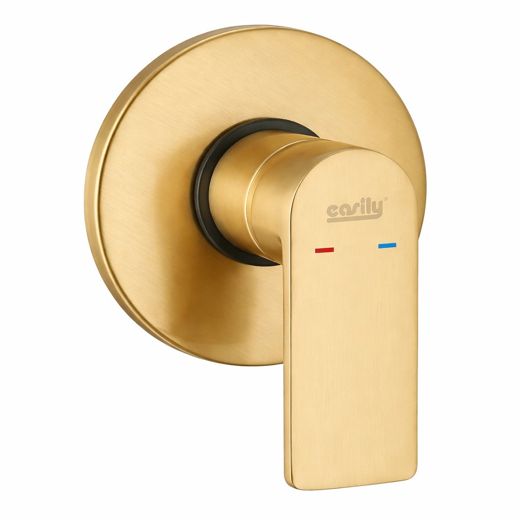 Miscelatore Per Doccia Ad Incasso Moderno Oro Monocomando a Parete 94021