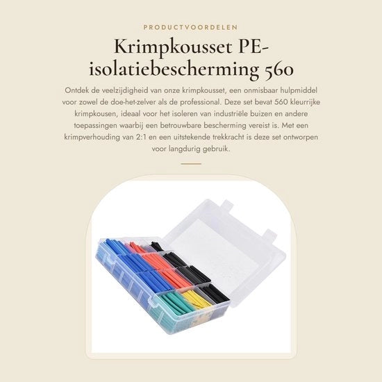 Set di tubi collaudabili - Protezione isolante in PE - 560 pezzi al pacchetto - Tubi industriali - Set collaudabile - Adatto a diverse applicazioni - Colore nero