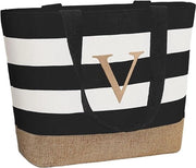 Borsa da spiaggia personalizzata, borsa per dono per donna, grande borsa con cerniera, regalo personalizzato per donna per amica, damigella d'onore, collega