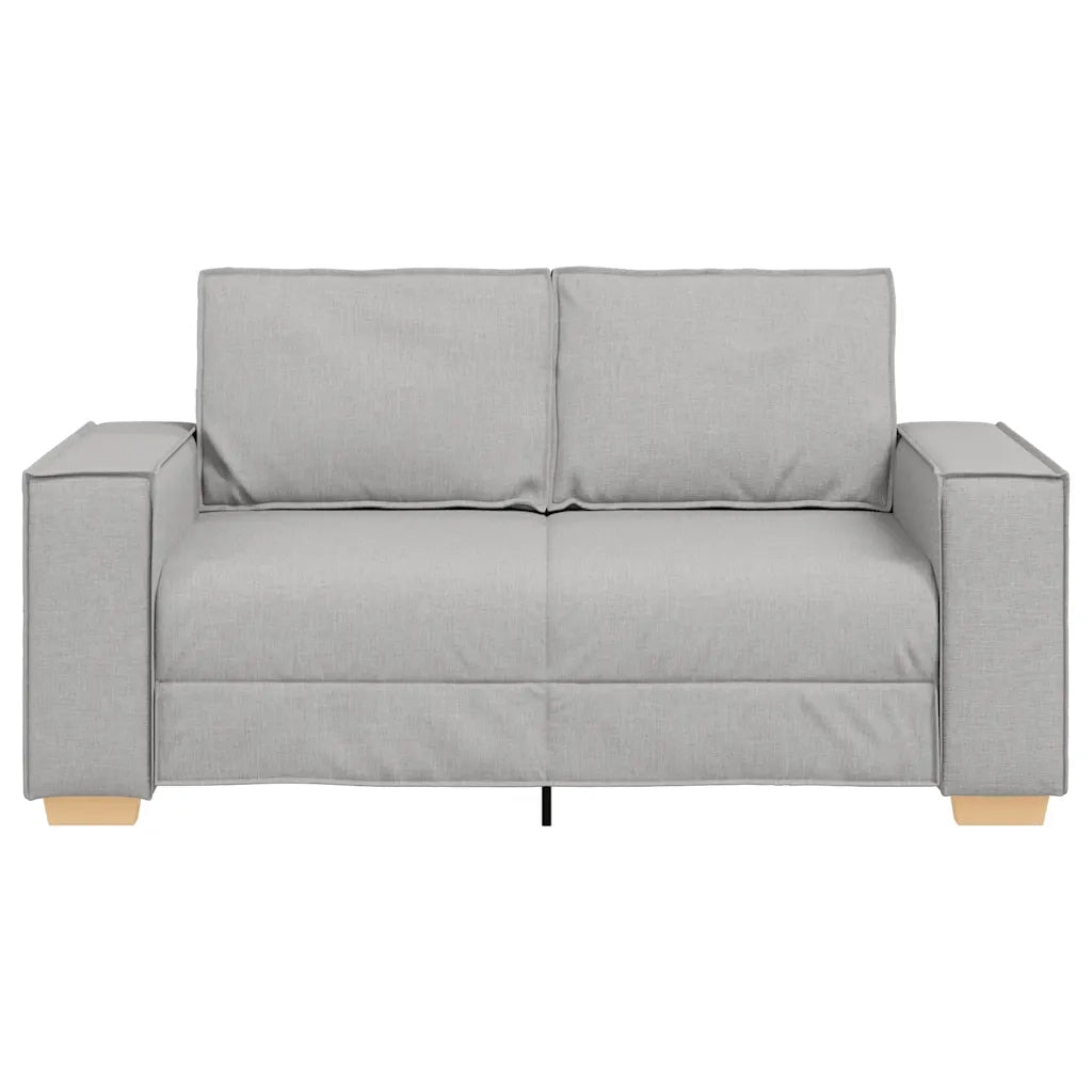 Divano a 2 posti Grigio nuvola 160x78x84 cm in tessuto 4104978