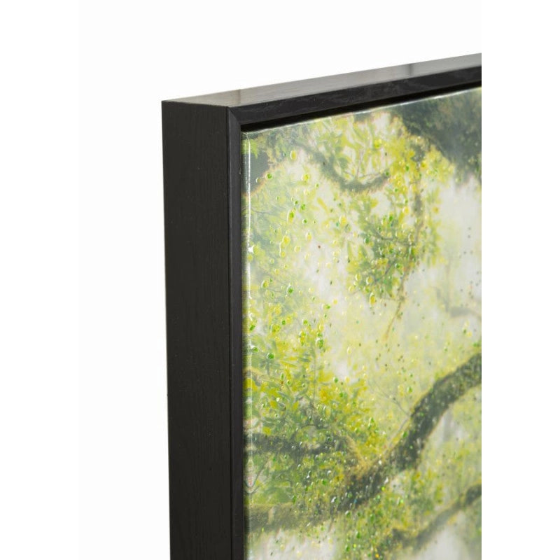 Stampa Su Tela Laccata Con Cornice Foresta cm 90x4x60
