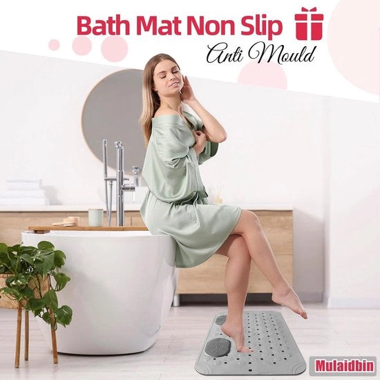 Matte antislip per doccia con griglia per bambini resistente alla muffa - Set da 2