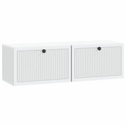 Mobile Porta TV da Muro-Credenza per TV sospesa Bianco 98 x 31 x 30 cm 605062