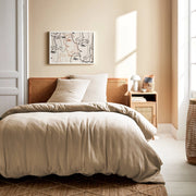Set biancheria da letto in cotone beige
