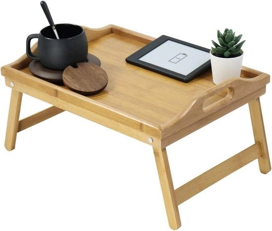 Tavolo da colazione con gambe ripiegabili - Bamboo - Tavole da letto - Piatti da colazione