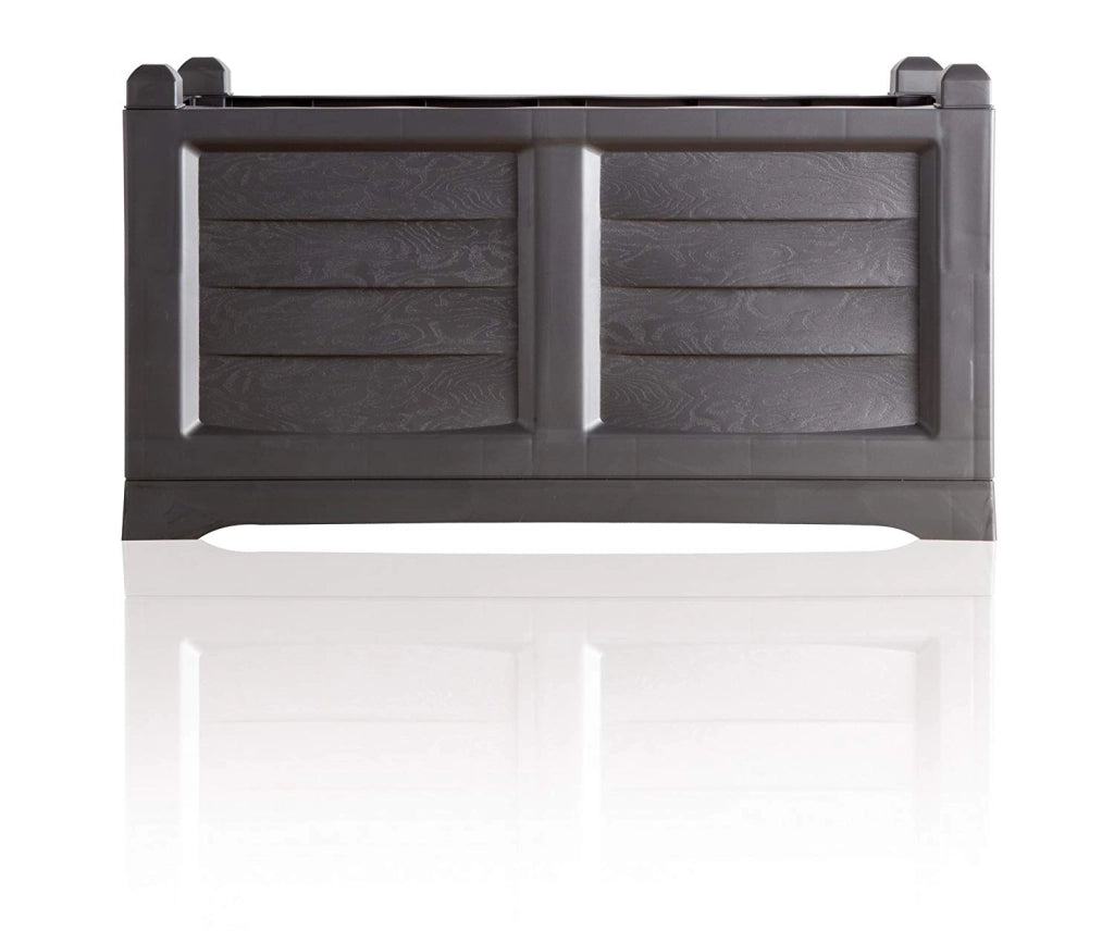 FIORIERA KIT ARREDO CON VASCA INTERNA 80X42,5XH42 RESINA COLORE FERRO BATTUTO