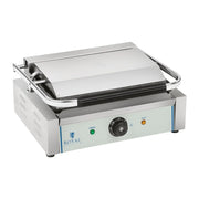 Pressa per panini rigata - 1 x 2200 watt professionale in acciaio inox 3614035