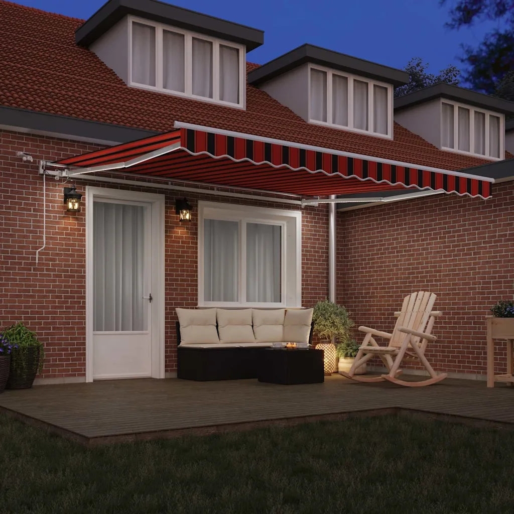 Tenda Retrattile Arancione e Marrone 400 × 350 cm 3330738