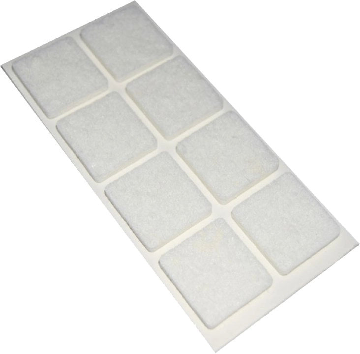 FELTRINI QUADRATI 100x100 mm - Marrone - Blister 1 pezzo