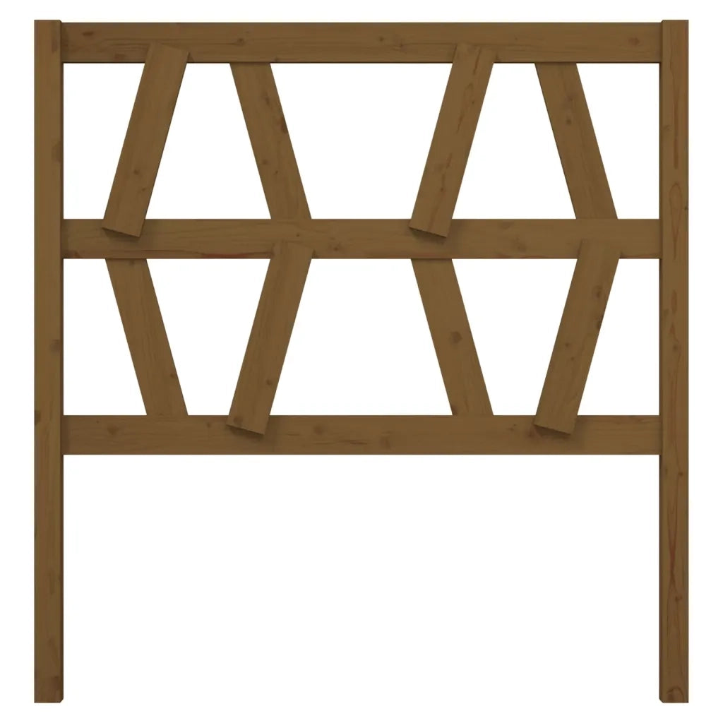 Testiera per Letto ambra 81x4x100 cm in Legno Massello di Pino 818598
