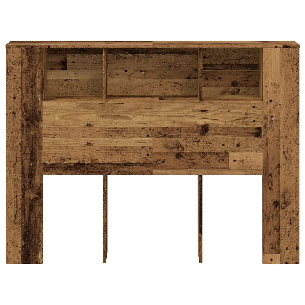 Testiera Contenitore Legno Antico 140x18,5x102,5 cm Truciolato 856880