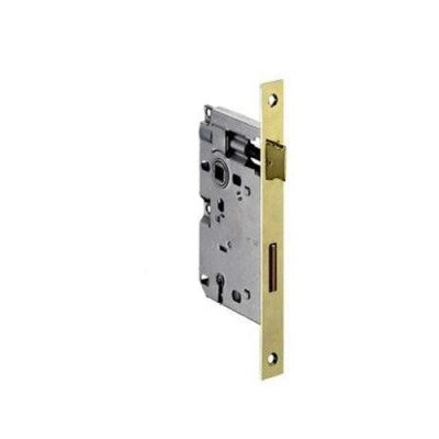 SERRATURA PER PORTE IN LEGNO 'PATENT' FRONTALE BORDO QUADRO BONAITI E45 Nichelata - BONAITI