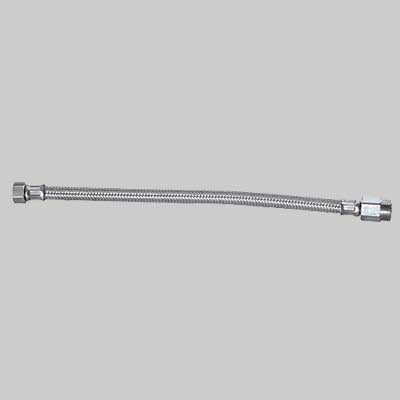 FLESSIBILE INOX M 3/8 PROLUNGATO F 1/2  cm 40     MADE IN ITALY