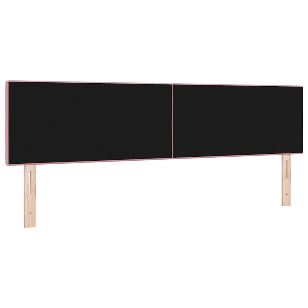 Testiera | Testata LED con strisce LED Rosa 180 cm Velluto