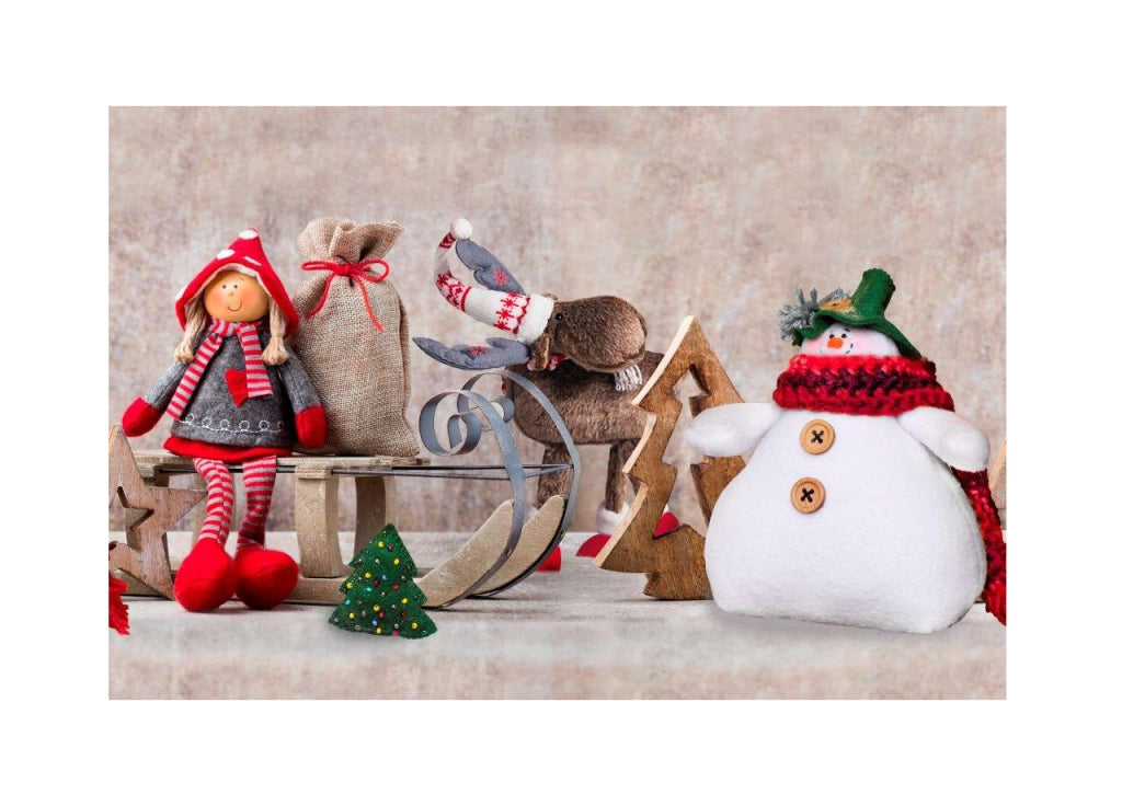 Tappeto Passatoia Cucina Antiscivolo Sottolavello Digitale Dis Natale Inverno - 50x280 - Bambolina Slitta