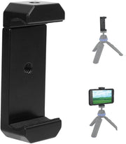 Supporto per smartphone in alluminio di alta qualità - Stativo per smartphone - Larghezza regolabile - 1/4 pollice viti - Leggero - Duraturo - Supporto per smartphone