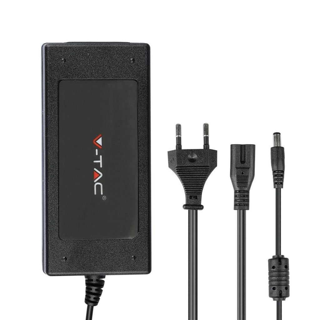 Alimentatore Professionale in Plastica 60W 12V 5A Plug&Play con Jack 2,1 Colore Nero IP44