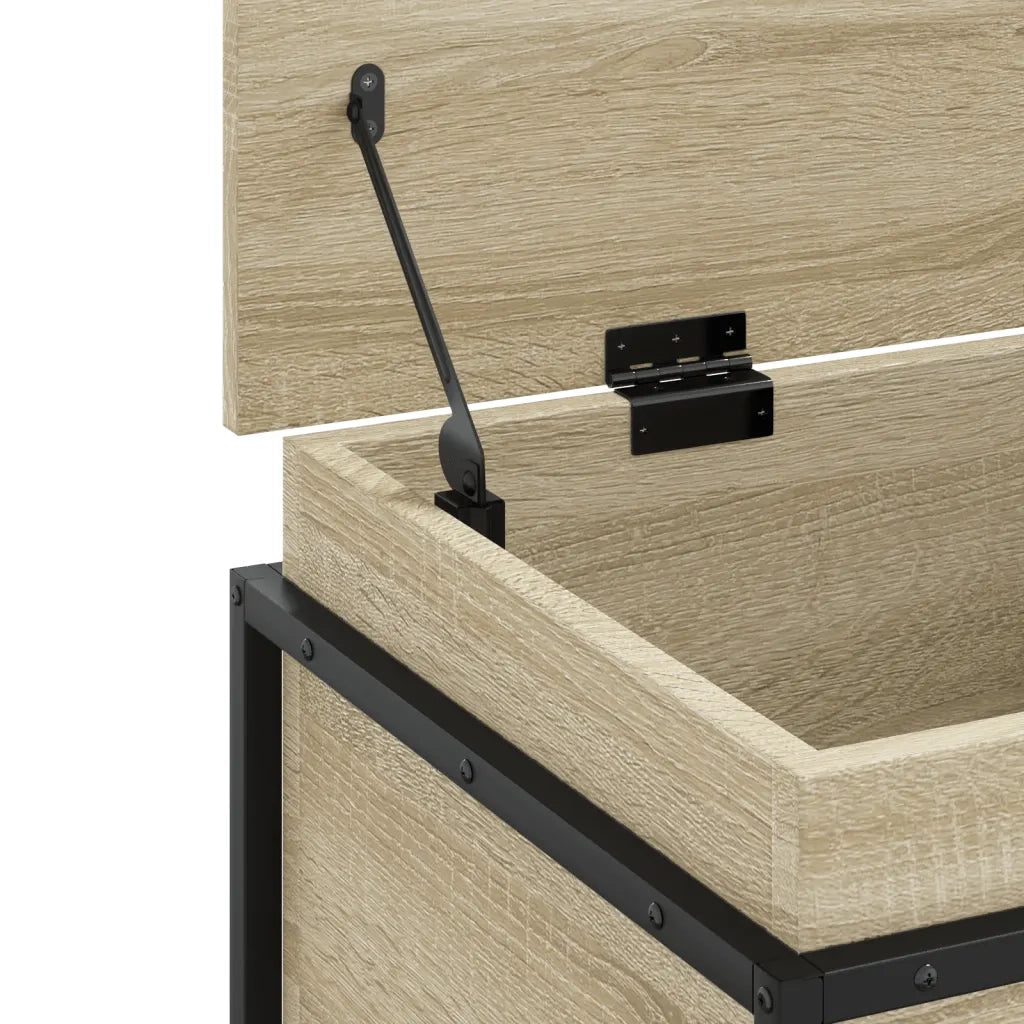 Contenitore con Coperchio Rovere Sonoma 80x40x51,5cm Truciolato 848800