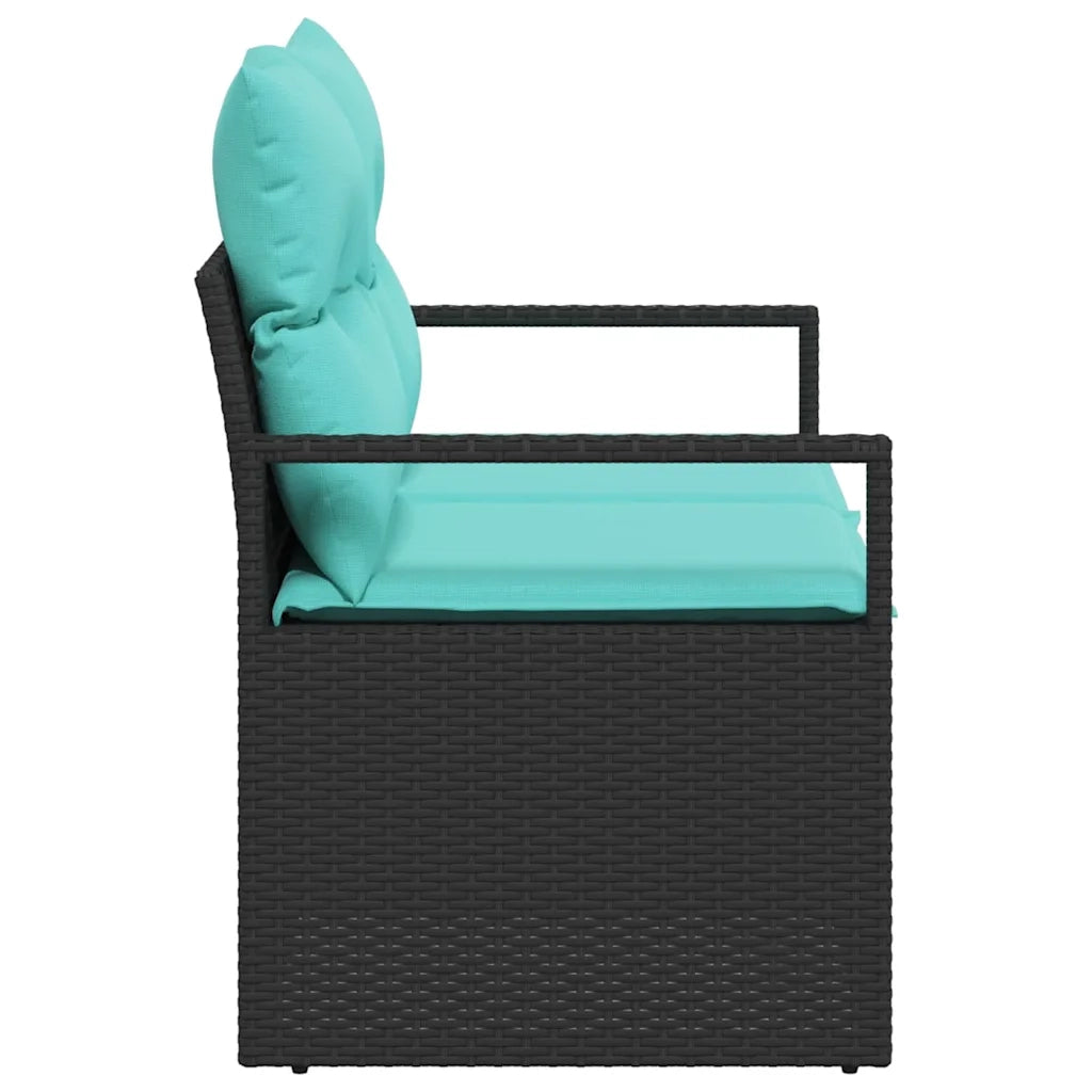 Divano da giardino con cuscino 120 x 62 x 69 cm. polyrattan 42006760