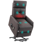 Poltrona Relax Alzapersona Reclinabile Massaggiante Riscaldamento ¨C Xylo ¨C Marrone