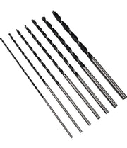 SERIE 7 PUNTE TRAPANO PER LEGNO LUNGHE 300 mm Ø 4, 5, 6, 7, 8, 10 e 12 mm