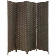 Biombo de papel trenzado 4 hojas 50(x4)x3x180h cm