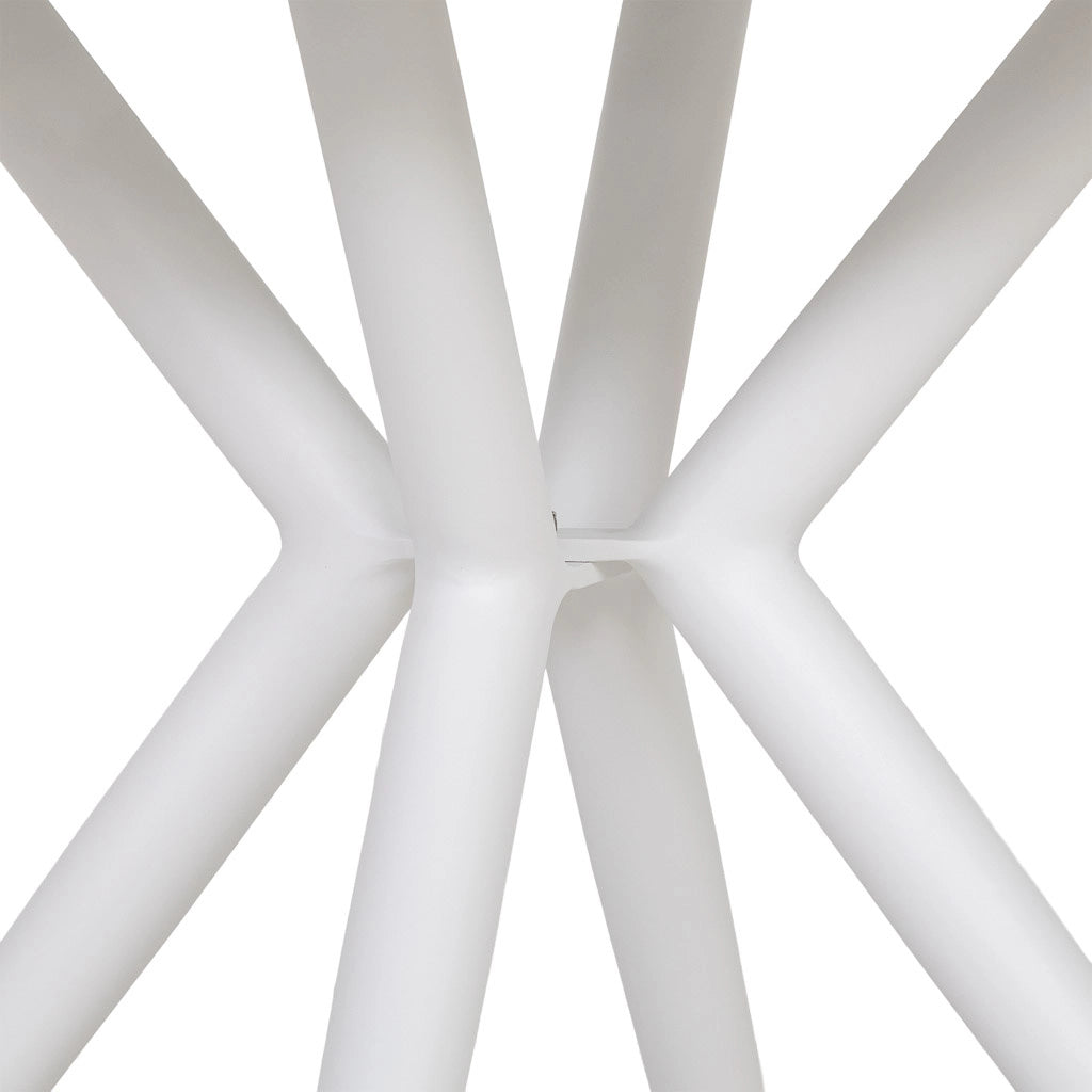Tavolo in alluminio bianco 90x75 cm