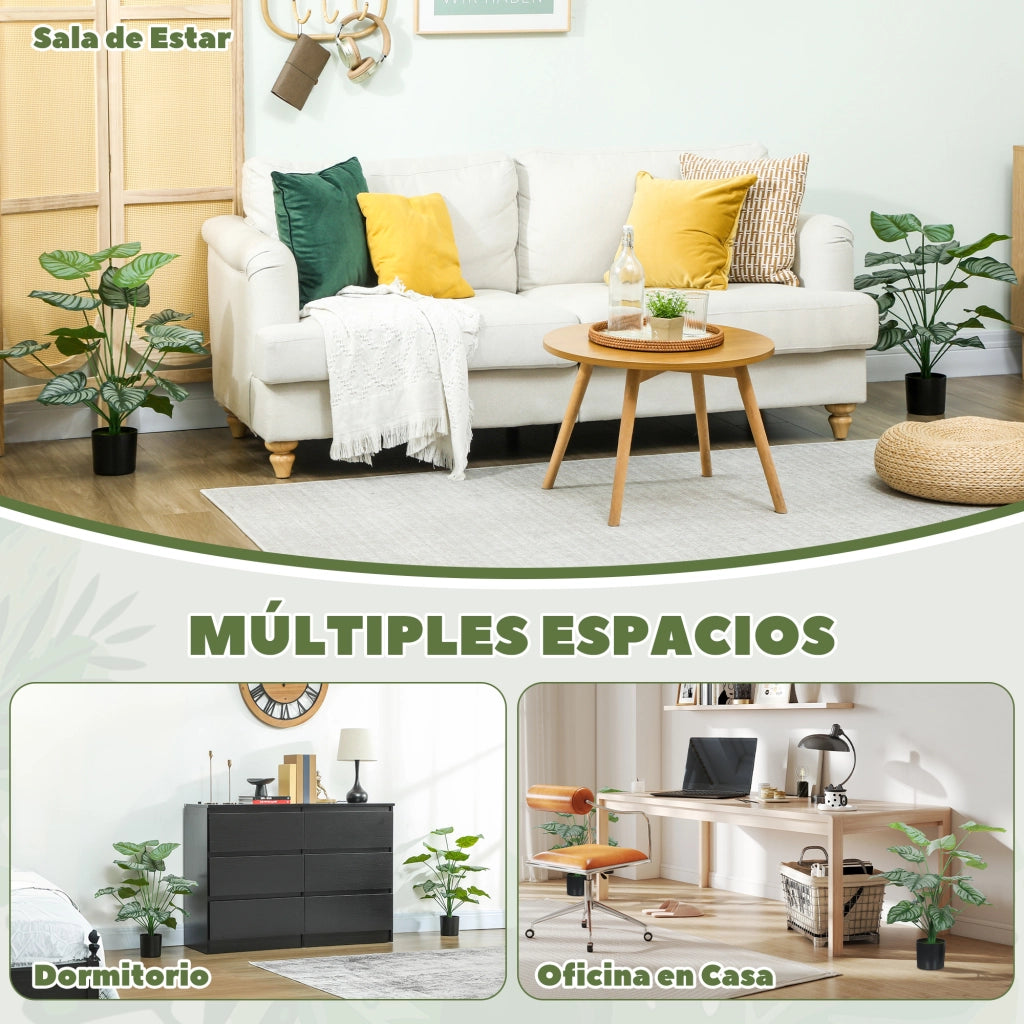 Pianta Artificiale Decorativa ¨C zephmum ¨C Verde 65 cm con Vaso