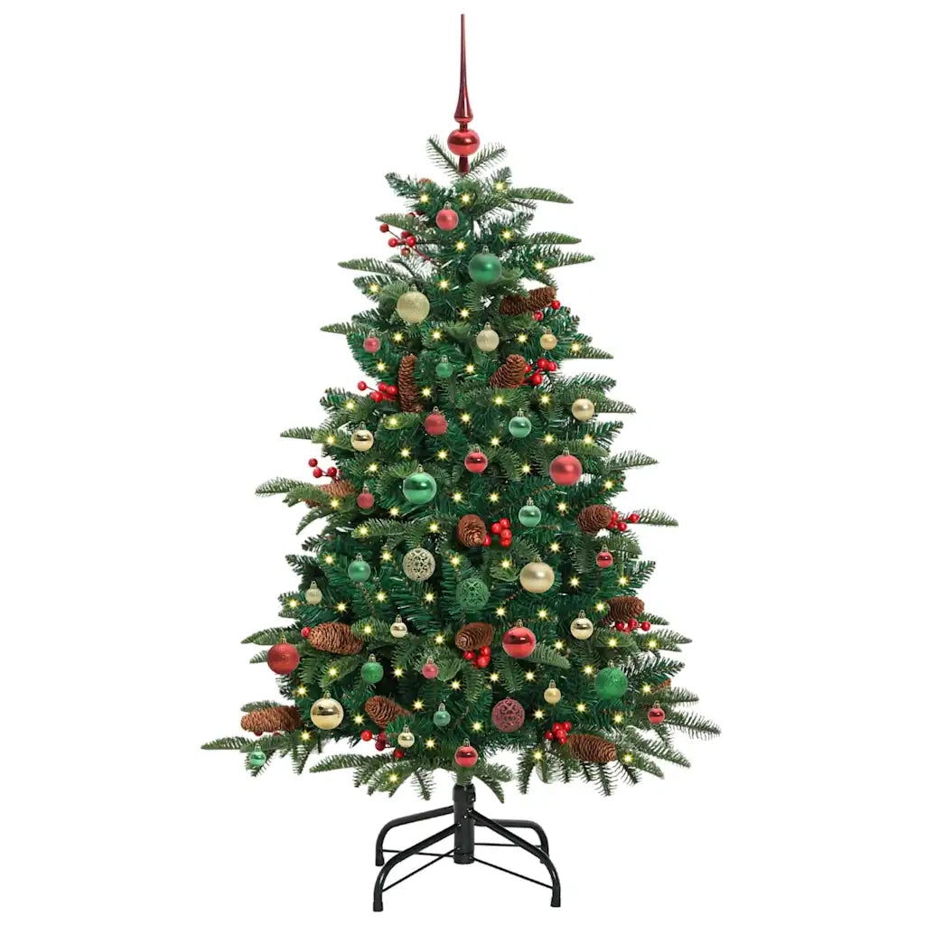 Albero di Natale artificiale con 150 LED Verde 150 cm 3395549