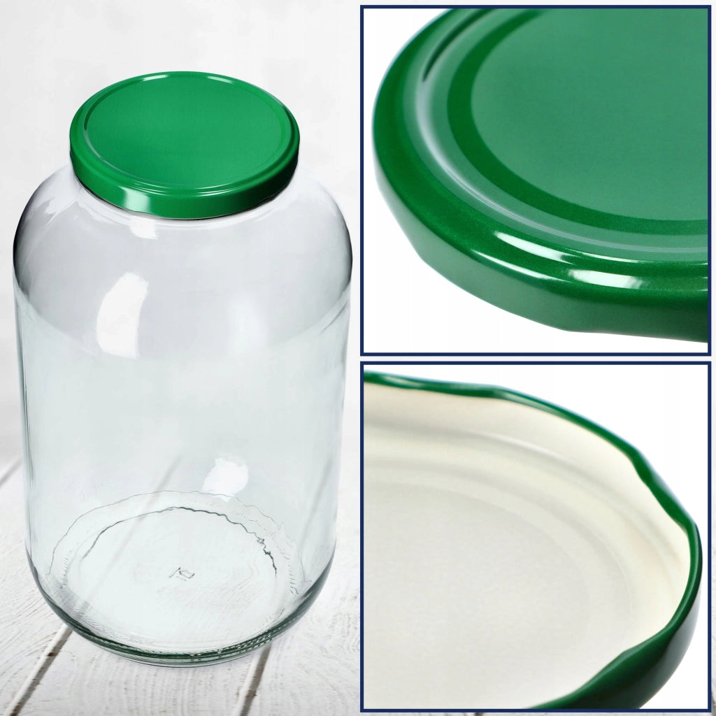 Tappi KADAX per barattoli, diametro 100 mm, coperchi per barattoli di conserve, 10 pezzi.