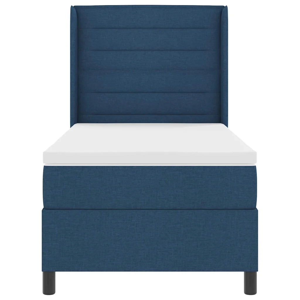 Letto a molle con materasso Blu 190 x 90 cm Tessuto 3341559